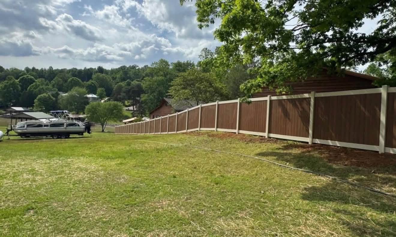 Wood privacy fence installed by Tennessee Fence Systems LLC in Crossville, Tennessee